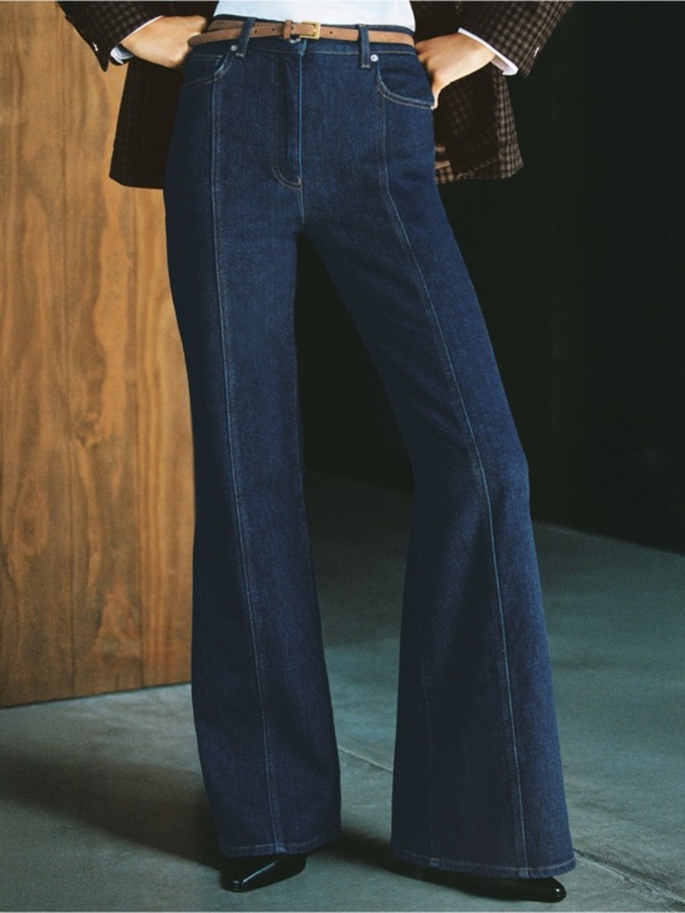 Reiss flared seam detail jeans 30